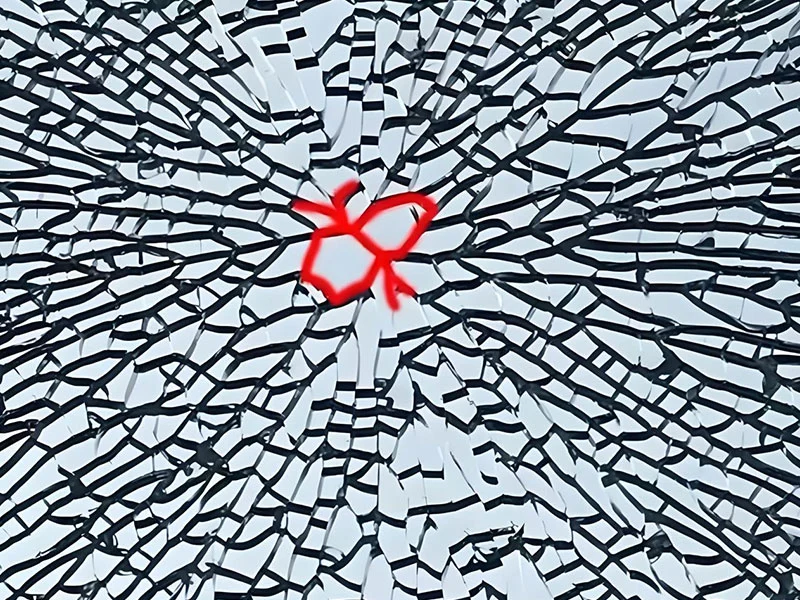 كيفية تحديد ما إذا كان الكسر الزجاجي ناتجًا عن انفجار ذاتي أو تلف بشري